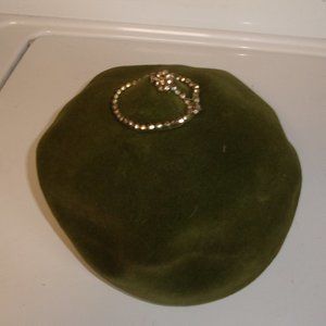Vintage Mr. John ladies hat green wool